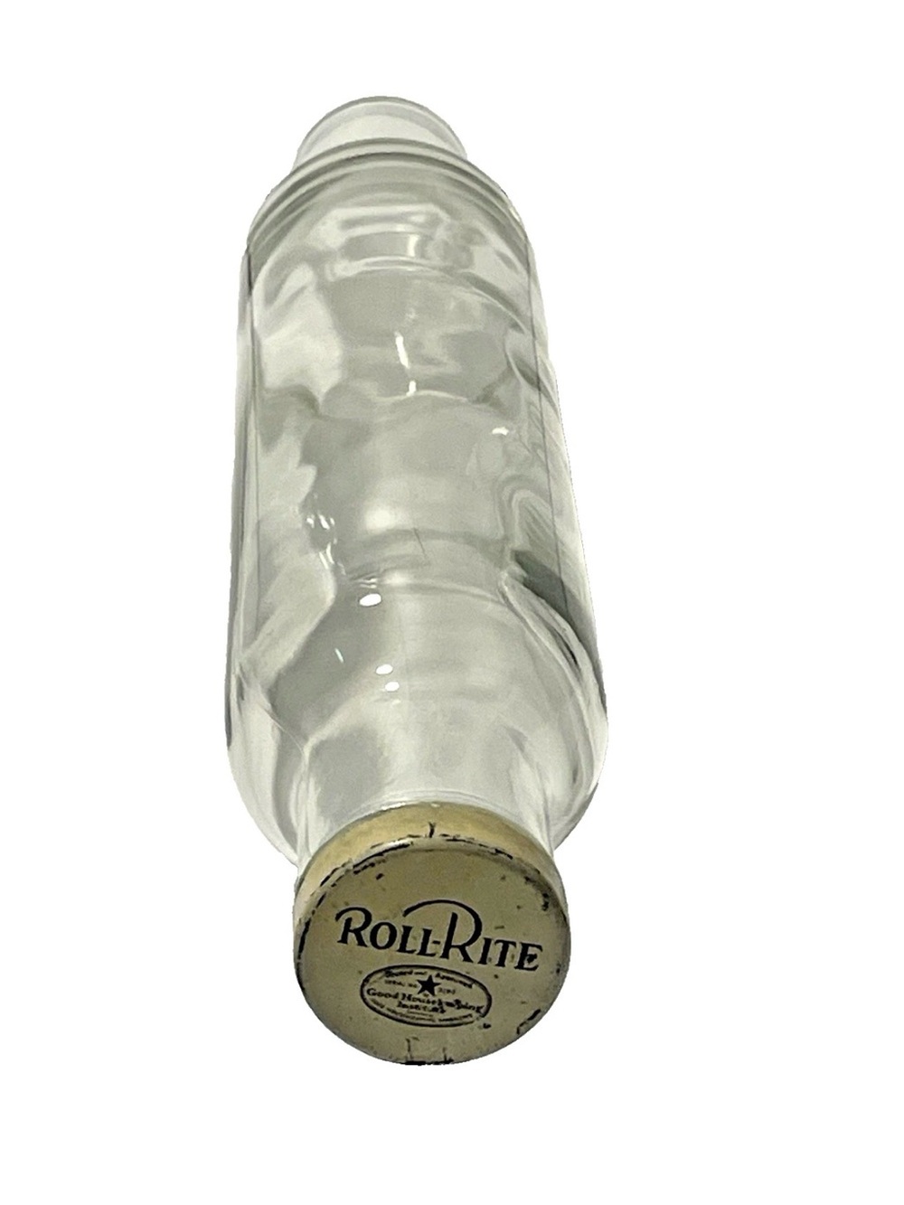 Vintage Roll-Rite Glass Rolling Pin